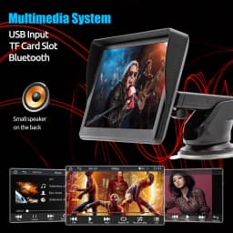 ESSGOO CarPlay Android Auto Car Radio Multimedia Video Player 7inch Portable Touch Screen With USB AUX For Rear View Camera