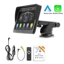 ESSGOO CarPlay Android Auto Car Radio Multimedia Video Player 7inch Portable Touch Screen With USB AUX For Rear View Camera