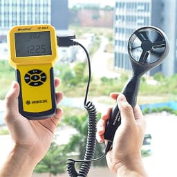 0.3~30m/s Wind Speed Sensor HoldPeak HP-826A Digital Anemometer Air Volume Measure Instrument Handheld Tester