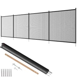 SucceBuy Pool Fence Pool Fences for Inground Pools Removable Child Safety Fencing Teslin PVC Fence Mesh Protects Kids and Pets