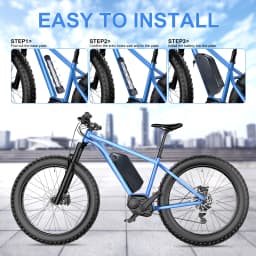 Polly 18650 21700 EBike Battery 48V 52V 25Ah 60V 36V 20Ah Electric Bicycle Bateria Pack for 2000W 1500W 1000W 500W 350W 250W