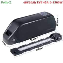 Polly 18650 21700 EBike Battery 48V 52V 25Ah 60V 36V 20Ah Electric Bicycle Bateria Pack for 2000W 1500W 1000W 500W 350W 250W