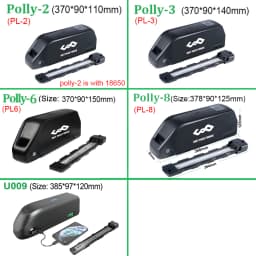 Polly 18650 21700 EBike Battery 48V 52V 25Ah 60V 36V 20Ah Electric Bicycle Bateria Pack for 2000W 1500W 1000W 500W 350W 250W