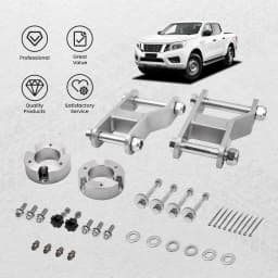 2.5" Front 2" Rear Shock Spacer Shackle Suspension Lift for Nissan Navara D40