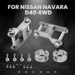 2.5" Front 2" Rear Shock Spacer Shackle Suspension Lift for Nissan Navara D40