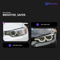 AKD Car Lights for BMW F32 LED Headlight 2012-2020 F36 F82 F33 F80 LED Head Lamp with CSL Yellow DRL Automotive Accessories