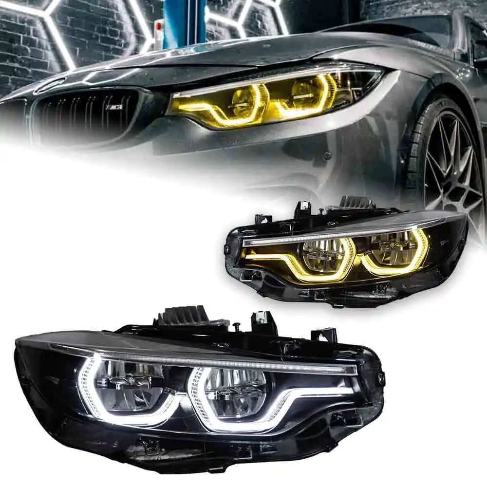 AKD Car Lights for BMW F32 LED Headlight 2012-2020 F36 F82 F33 F80 LED Head Lamp with CSL Yellow DRL Automotive Accessories