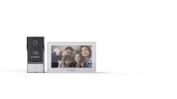 TMEZON 7 Inch Tuya App 1080P Wifi Smart Video DoorPhone Intercom System with Wired Doorbell APP/Password/Card Swipe TouchScreen