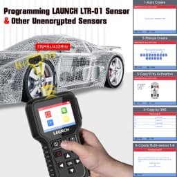LAUNCH X431 CRT5011E TPMS Diagnostic Tool Tire Pressure 315MHz 433MHz Activation Sensor OBD Automatic Stationary Relearn Program