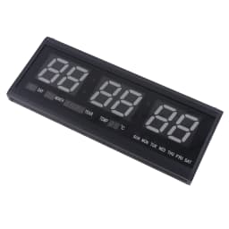SanBouSi LED Digital Wall Clock 48 cm Calendar Clock Temperature Wall Clocks Digital Clock Number Display Table Clock for Room K