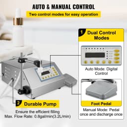 SucceBuy Liquid Filling Machine 5-3500 ml GFK160 Digital Control Water Drink Perfume Cosmetics Juice Milk Small Bottle Filler