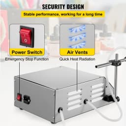 SucceBuy Liquid Filling Machine 5-3500 ml GFK160 Digital Control Water Drink Perfume Cosmetics Juice Milk Small Bottle Filler
