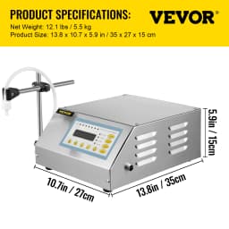 SucceBuy Liquid Filling Machine 5-3500 ml GFK160 Digital Control Water Drink Perfume Cosmetics Juice Milk Small Bottle Filler