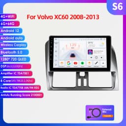 OSSURET 2Din Carplay Android Car Radio For Volvo XC60 2008-2017 Car Multimedia Player Navigation GPS Autoradio 4G-LET DSP 7862