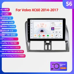 OSSURET 2Din Carplay Android Car Radio For Volvo XC60 2008-2017 Car Multimedia Player Navigation GPS Autoradio 4G-LET DSP 7862