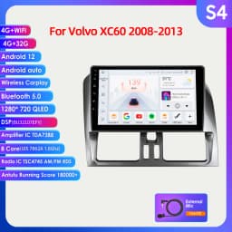 OSSURET 2Din Carplay Android Car Radio For Volvo XC60 2008-2017 Car Multimedia Player Navigation GPS Autoradio 4G-LET DSP 7862