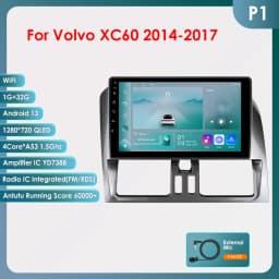OSSURET 2Din Carplay Android Car Radio For Volvo XC60 2008-2017 Car Multimedia Player Navigation GPS Autoradio 4G-LET DSP 7862