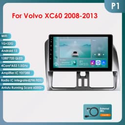 OSSURET 2Din Carplay Android Car Radio For Volvo XC60 2008-2017 Car Multimedia Player Navigation GPS Autoradio 4G-LET DSP 7862