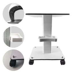 Bymaocar 360° Salon Trolley Stand For Beauty Machine Super Large Table Organizer Stand SPA Rolling Cart