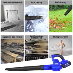Cordless Leaf Blower with 4.0Ah Battery and Charger, Handheld Garden Leaf Blower Cordless, Battery Leaf Blower, 220CFM 110MPH