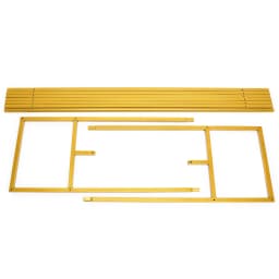 OUT OF STOCK Bymaocar Clothes Rack Metal Coat Stand with Clothes Rails and Shelf Multifunctional Freestanding Garment Rack Easy Assembly Gold