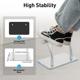 Stainless Steel Barber Chair Pedal Hairdresser Salon Chair Mount Footrest Hairdressing Footstool for Barber Shops 29.5*19*20.5cm