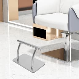 Stainless Steel Barber Chair Pedal Hairdresser Salon Chair Mount Footrest Hairdressing Footstool for Barber Shops 29.5*19*20.5cm