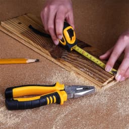 DEKO Ensemble d'outils de réparation à domicile de 100 pièces, trousse à outils de ménage général avec rangement