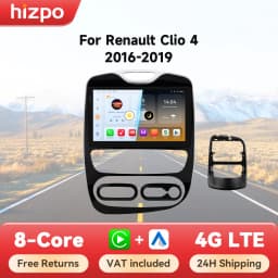 Hizpo 6115 2 din Android Auto Radio for Renault Clio 4 2016- 2019 Carplay 4G Car Multimedia Player GPS 2din Autoradio WIFI DSP