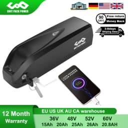 Hailong eBike Battery 36V 24.5Ah Bicycle Batteria With 18650 for 1000W 750W 350W Motor