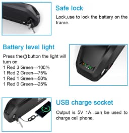 Hailong eBike Battery 36V 24.5Ah Bicycle Batteria With 18650 for 1000W 750W 350W Motor