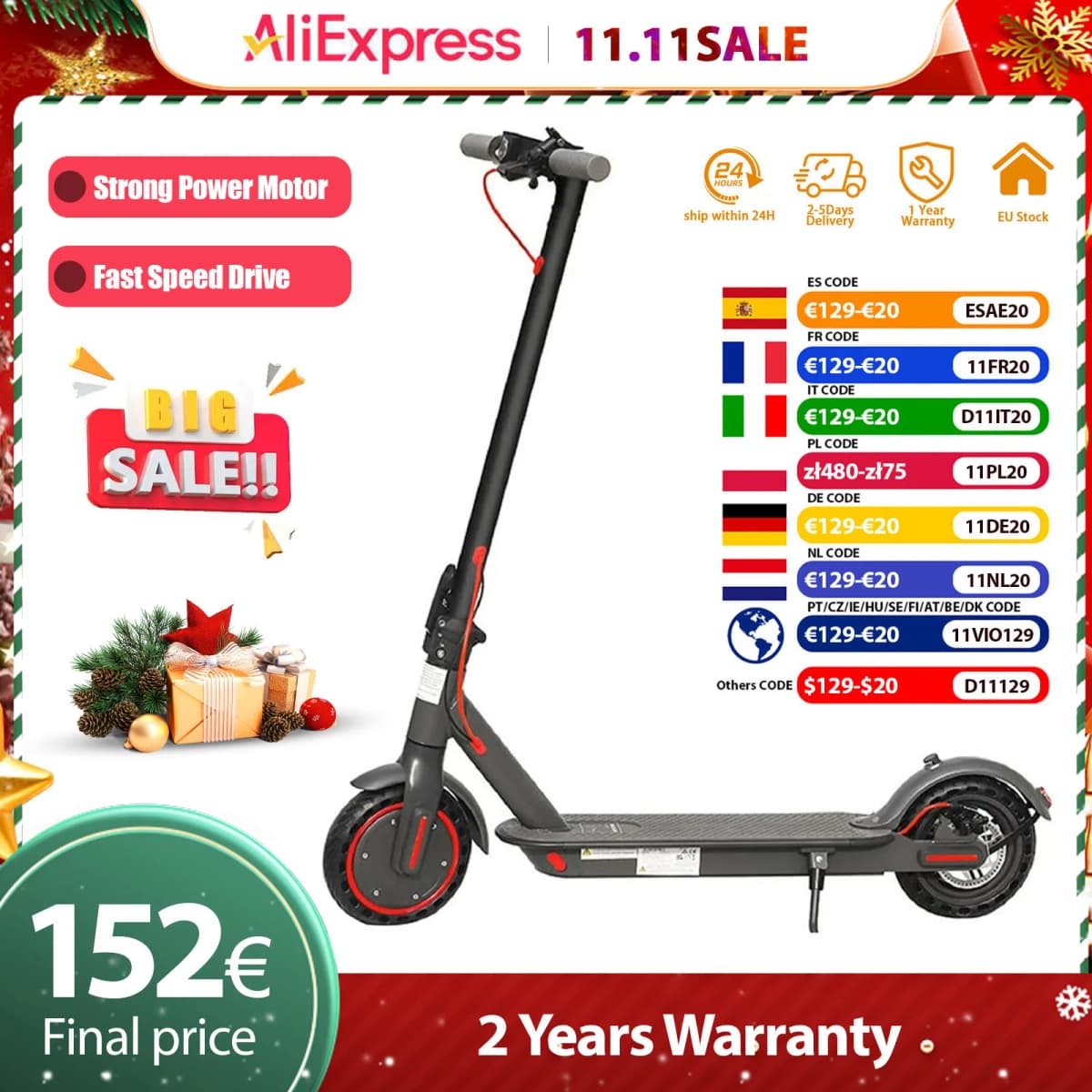 JUICEASE Smart APP Electric Scooter 8.5" Solid Tire 7.8/10.5AH Battery Foldable Electric Kick Scooter 15-35KM Max Range
