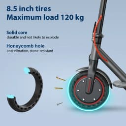 JUICEASE Smart APP Electric Scooter 8.5" Solid Tire 7.8/10.5AH Battery Foldable Electric Kick Scooter 15-35KM Max Range