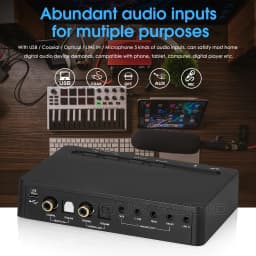 Nobsound 7.1 Channel Decoder Coaxial / Optical Audio Converter USB DAC MIC Music Player