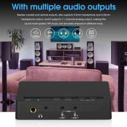 Nobsound 7.1 Channel Decoder Coaxial / Optical Audio Converter USB DAC MIC Music Player