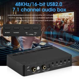 Nobsound 7.1 Channel Decoder Coaxial / Optical Audio Converter USB DAC MIC Music Player