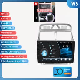 Wireless CarPlay Android Auto Car Radio For Peugeot 307 307CC 307SW 2002-2013 car intelligent systems AI Voice No 2 din 2din DVD