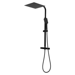 Black Thermostatic Shower Set, Adjustable and Retractable, Ensure a Soothing and Relaxing Showering Experience