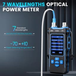 NOYAFA NF-8508 Network Cable Tester Ethernet Cable Tracker with OPM VFL PoE Checker Measure Length Wiremap Tester Network Tools