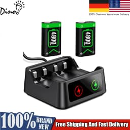 DinoFire X248 For Xbox Controller Rechargeable Battery Packs For Xbox Series X/S & Xbox One Xbox One Battery with Charging Cable