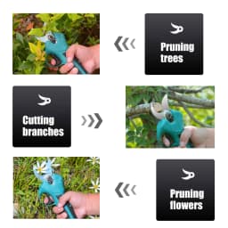 4 Gears Brushless Electric Pruning Shear 30mm Cordless Pruner Fruit Tree Potted Pruning Electric Tool For 18V Battery
