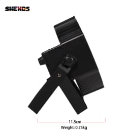 SHEHDS 1pcs LED RGBWA+UV 6IN1 7x18W Par Lighting Mobile Plug for DJ Club Atmosphere Audience Wedding Dance