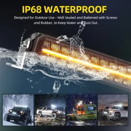 CO LIGHT 42 Inch Dual Row LED Light Bar 100000LM Off Road Anti-Glare Spot Flood Driving Combo Beam for SUV ATV Tractor 12V 24V