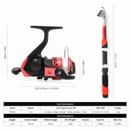fishing accessories Fishing Pole Combo Set 2.1m Portable Telescopic Fishing Rod and Reel Complete Kit fishing rod and reel combo