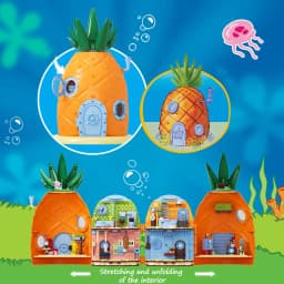 SpongeBob Buildings Blocks with 4 Figuren,Pineapple House Modular Building Sets for Adults Boys Kids Gift (1284 PCS)