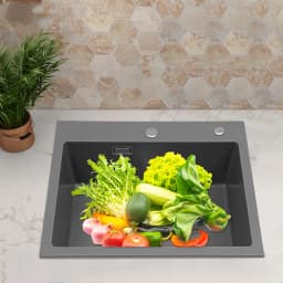 Large Capacity 9In Deep Kitchen Sink Easy to Clean Kitchen Sink Anti-Abrasion for Kitchens/Bathrooms/Restaurants/Hotels