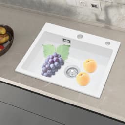 Large Capacity 9In Deep Kitchen Sink Easy to Clean Kitchen Sink Anti-Abrasion for Kitchens/Bathrooms/Restaurants/Hotels