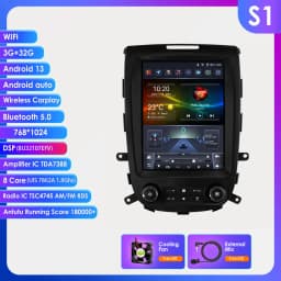 Hizpo For Tesla Style 8Core Car Radio For Hyundai Santa Fe 2 2006-2012 Multimidia Player Navigation GPS 2din Head Unit Carplay