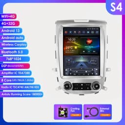 Hizpo For Tesla Style 8Core Car Radio For Hyundai Santa Fe 2 2006-2012 Multimidia Player Navigation GPS 2din Head Unit Carplay