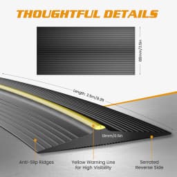2.5M Garage Door Seal Garage Door Floor Rubber Waterproof Strip Rolling Shutter Door Garage Water Dust Blocking Gap Sealing Strip